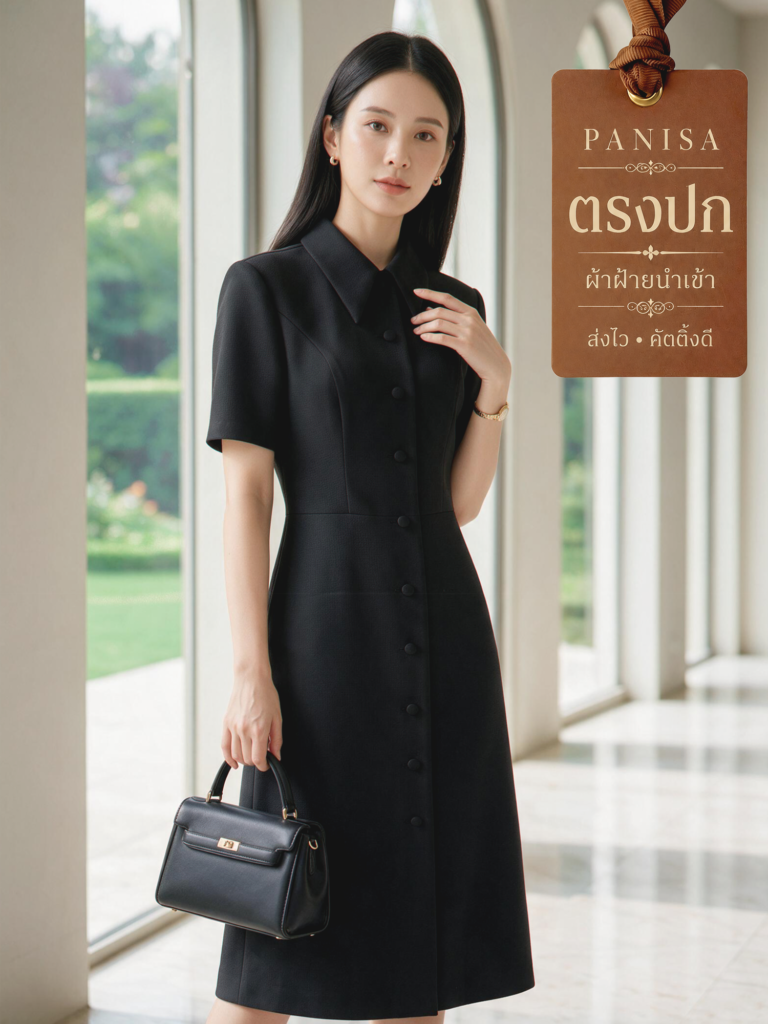 หน้าปกแกลอรี่เดรสปกเชิ้ต PANISA รุ่น Old Money Dress