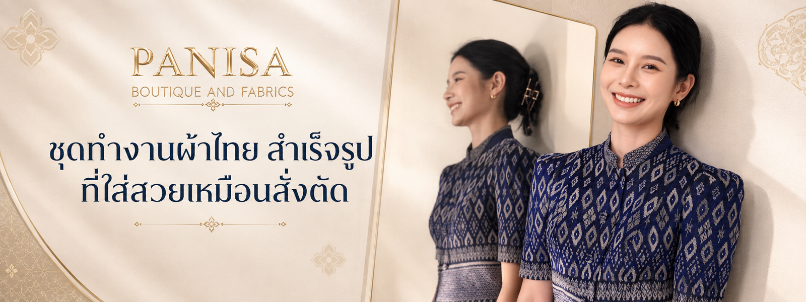 PANISA Boutique and Fabrics – ชุดทำงานผ้าไทยสำเร็จรูป